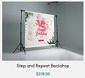 Step and Repeat Backdrop - Premium 510 GSM Vinyl | $219.00